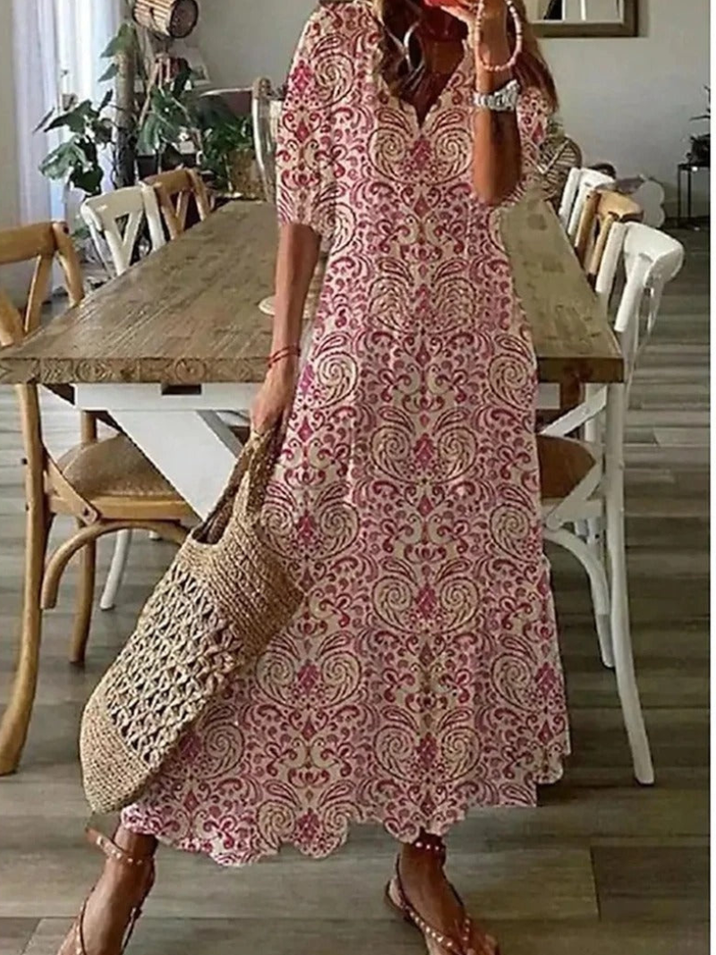 Tunika Maxi Donna Spiaggia Scollo V Ampia