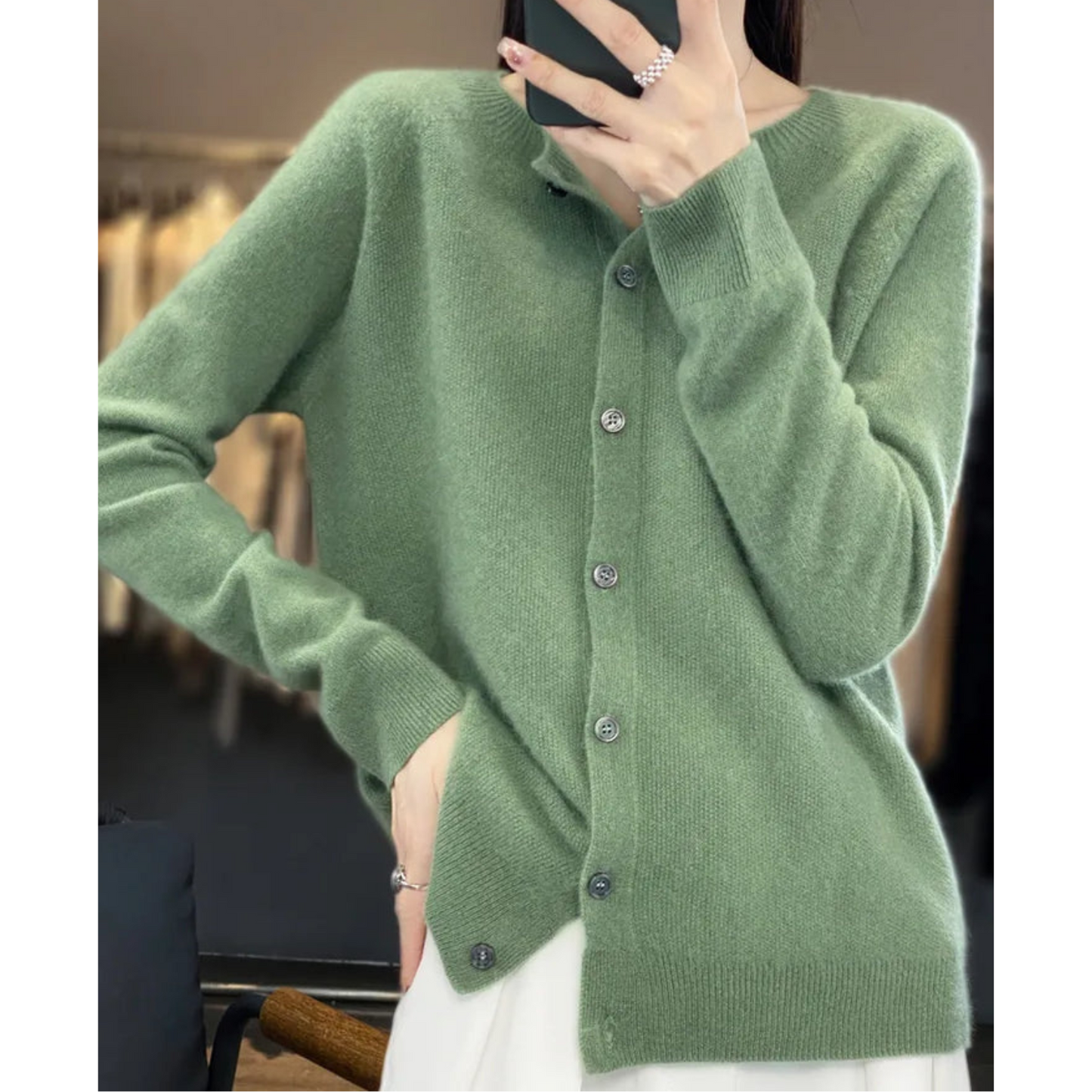 Cardigan Donna Caldo Vestibilità Comoda