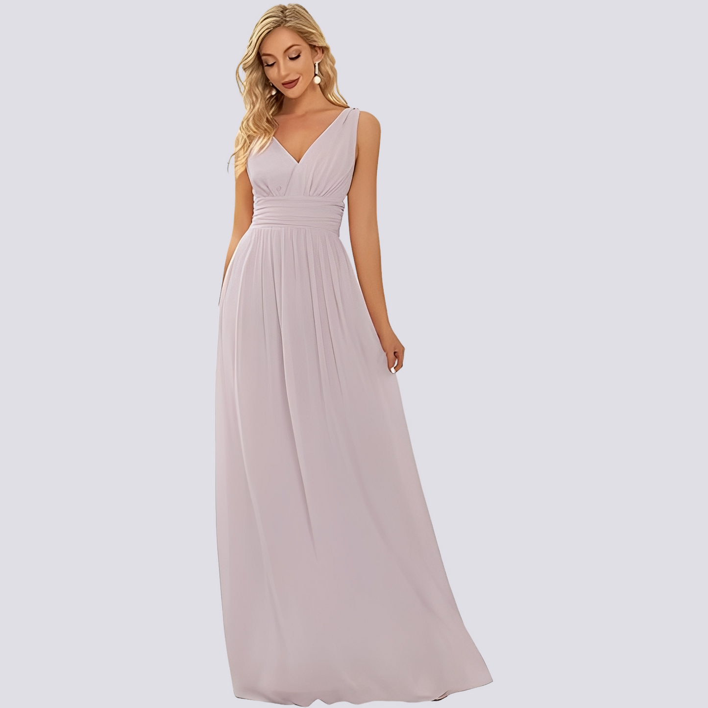Abito Sera Donna Senza Maniche Elegante