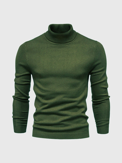 Maglione Uomo in Cotone Morbido Collo Alto Lavabile