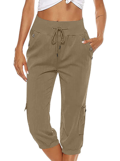 Pantaloni Jogging Donna Elastici con Tasche Comodi