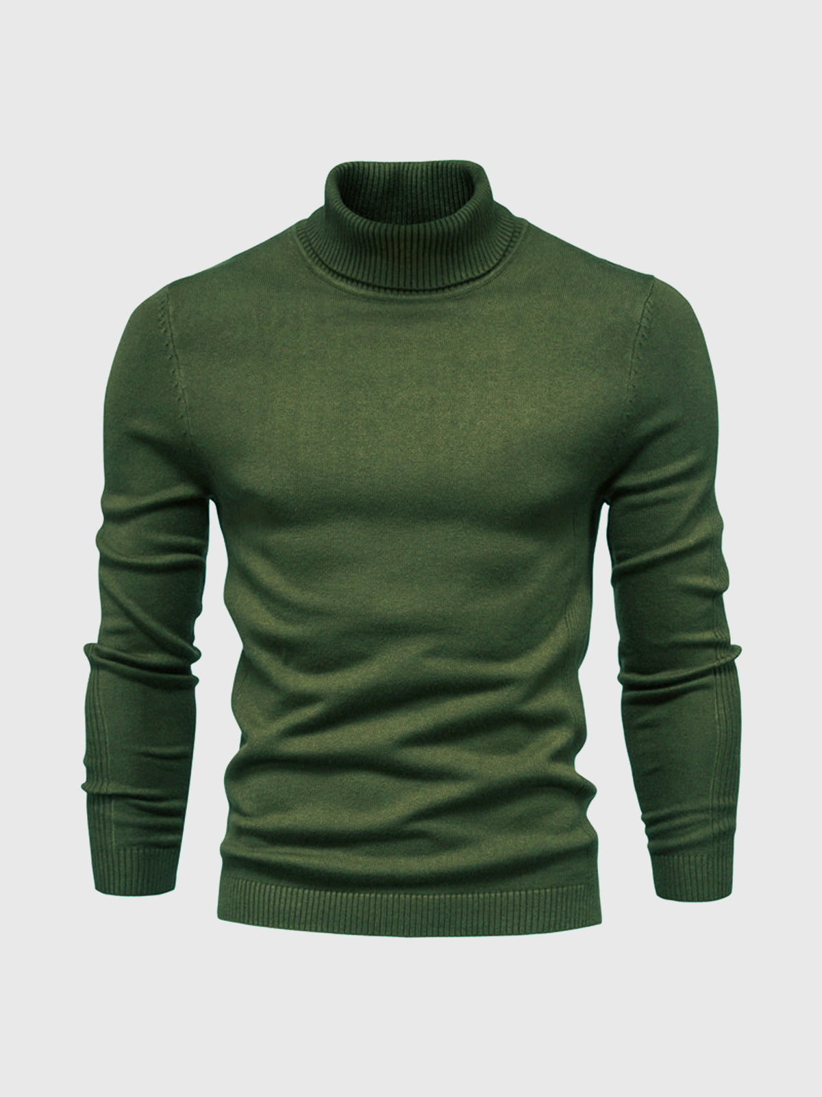 Maglione Uomo Collo Alto Morbido Vestibilità Regolare