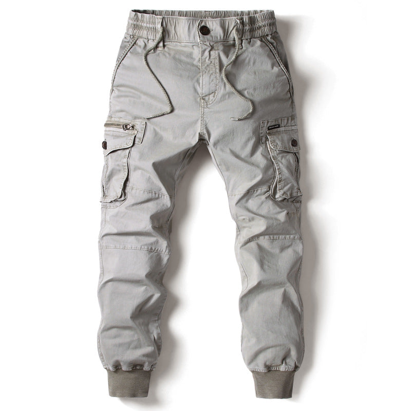 Pantaloni Cargo Uomo Jogging Tessuto Morbido Comodo