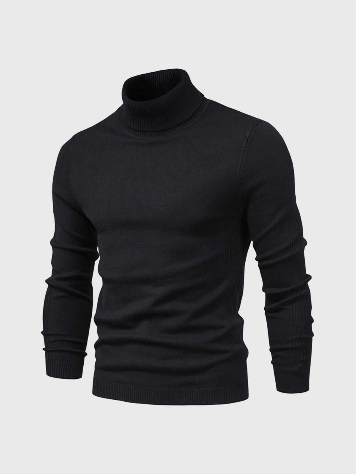 Maglione Uomo Collo Alto Morbido Vestibilità Regolare