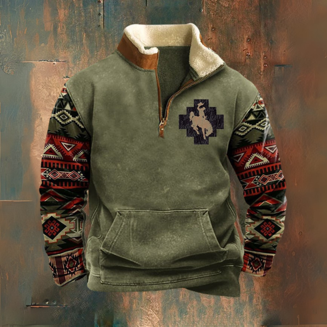 Giacca Mezza Zip Uomo Autunno Inverno Calda - Brentozzi