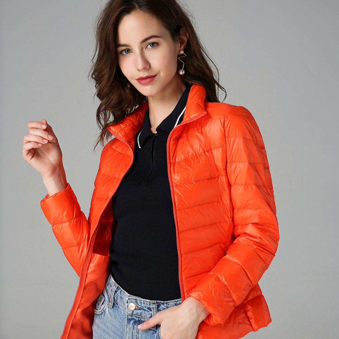 Giacca Donna Leggera Piumino Idrorepellente Calda