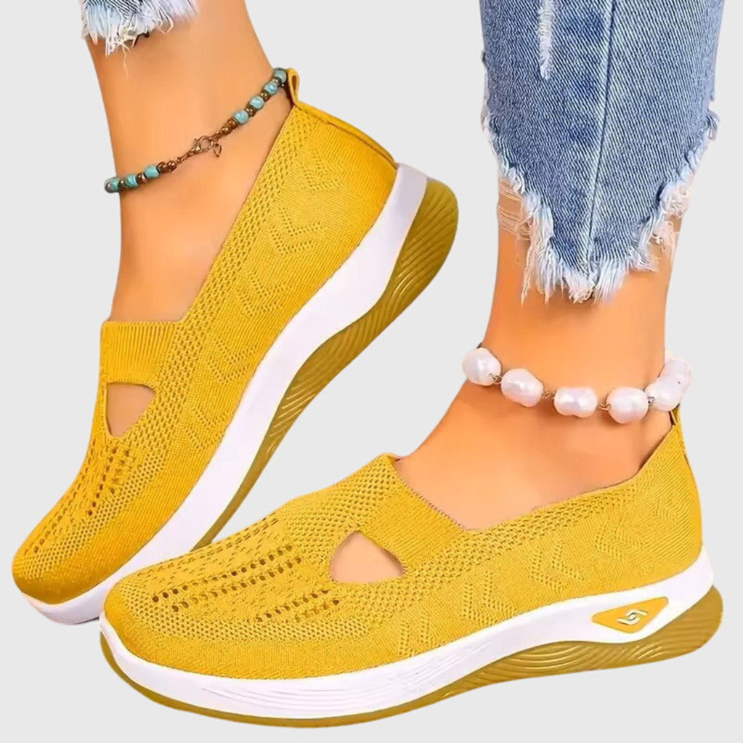 Sneakers Donna Slip-On in Maglia Traspirante