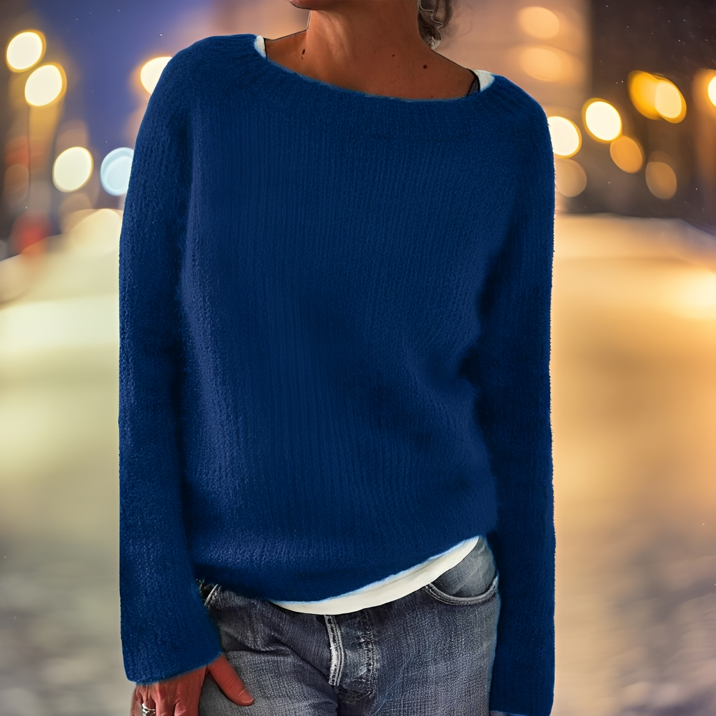 Pullover Donna in Lana Vestibilità Regular