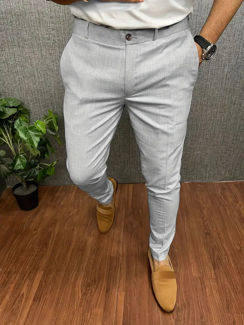 Pantaloni Uomo Mezzo Formali Taglio Classico