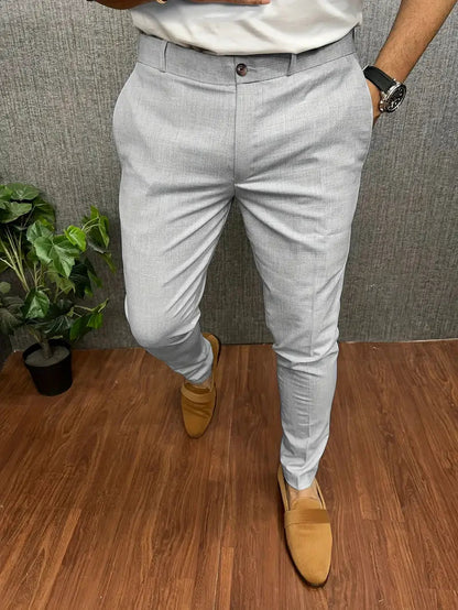 Pantaloni Uomo Mezzo Formali Taglio Classico