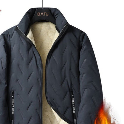 Giacca Invernale Uomo con Fodera in Pile e Chiusura Zip
