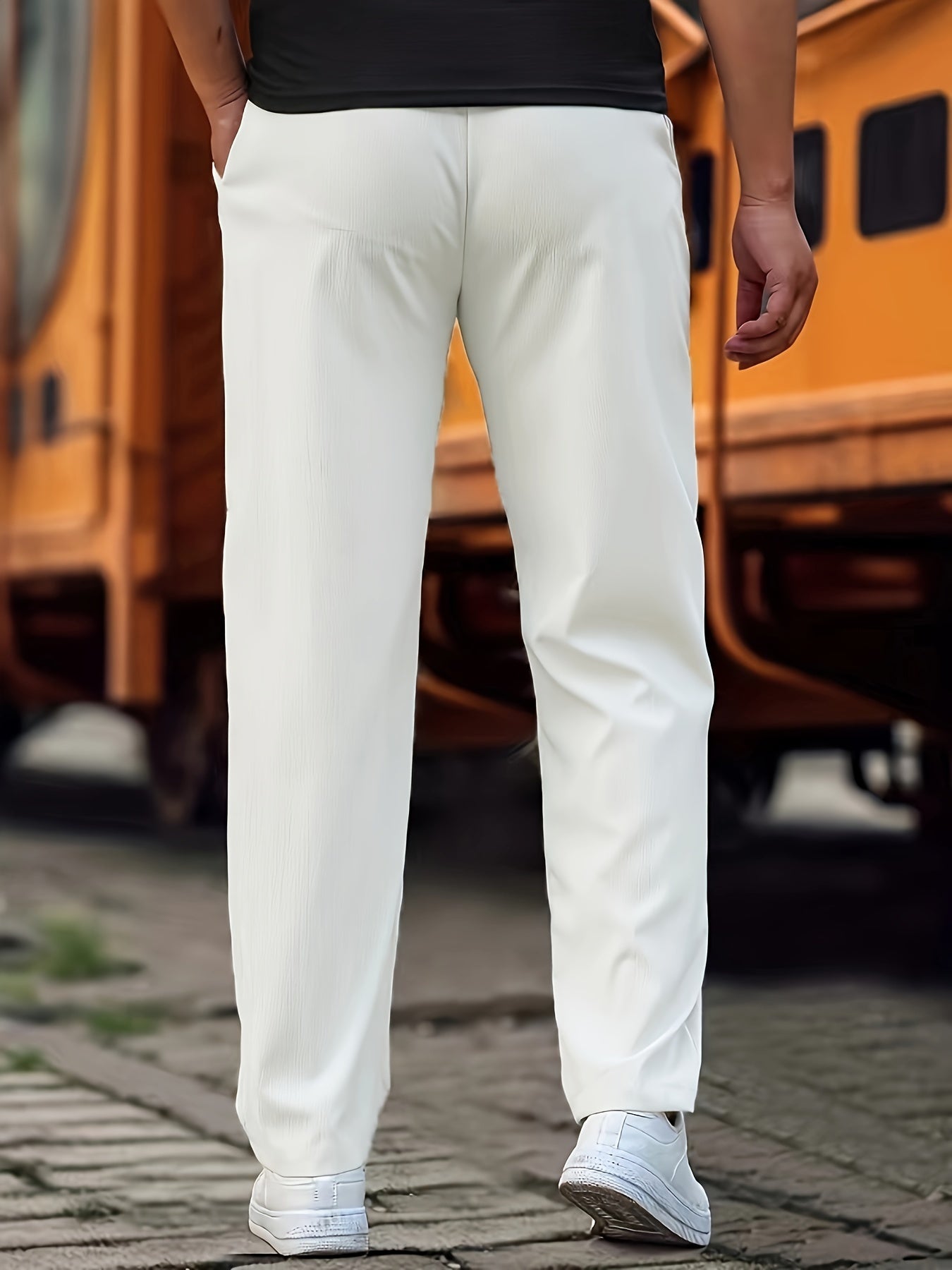 Pantaloni Jogging Uomo Comodi Vestibilità Regular