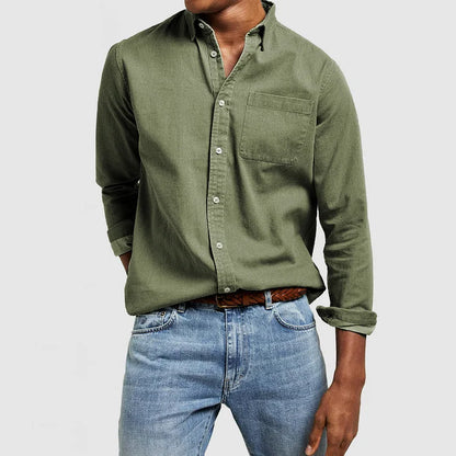 Camicia Uomo Casual Manica Lunga