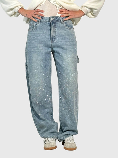 Jeans Donna Lucidi Tessuto Denim Slim Fit