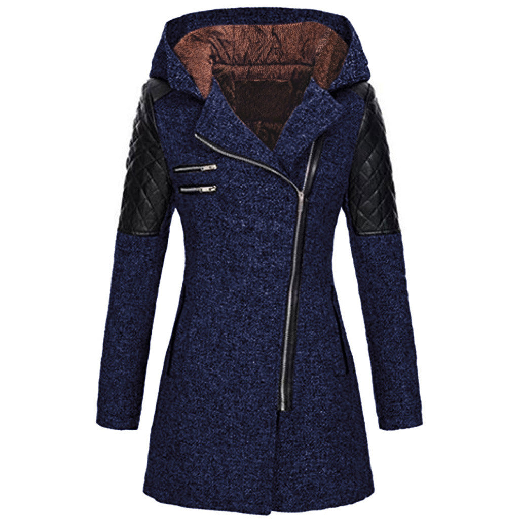 Giacca Invernale Donna Vintage Calda Stile Classico