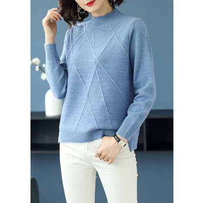 Maglione Donna con Bottoni Laterali in Maglia Morbida