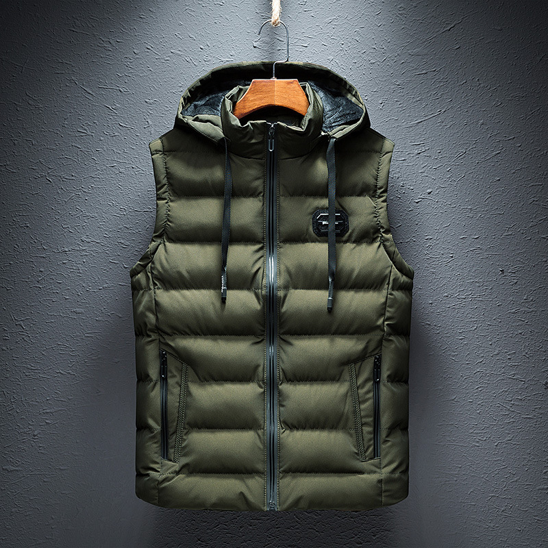Gilet Uomo Trapuntato con Cappuccio