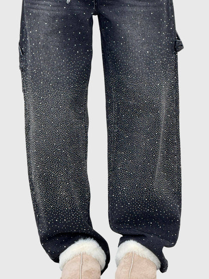 Jeans Donna Lucidi Tessuto Denim Slim Fit