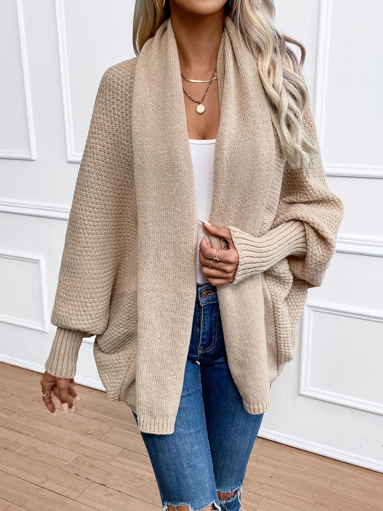 Cardigan Donna in Cashmere Maglia Manica Lunga Invernale