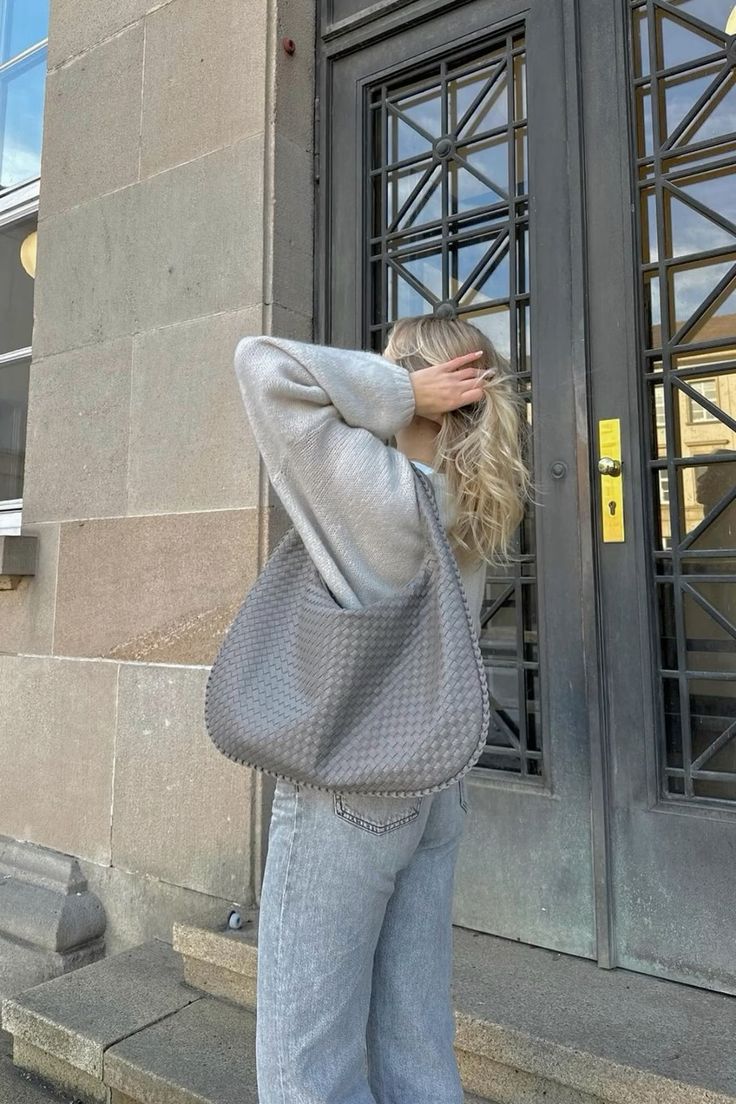 Borsa Donna Tessuto Intrecciato Elegante e Comoda Quotidiana