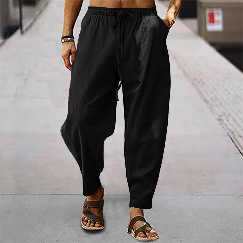 Pantaloni Spiaggia Uomo in Tessuto Leggero Comodi - Brentozzi