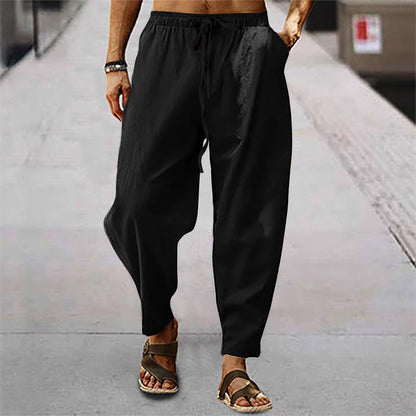 Pantaloni Spiaggia Uomo in Tessuto Leggero Comodi - Brentozzi
