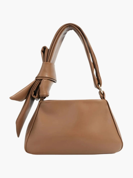 Borsa a Spalla Donna in Pelle con Manico Nodo Minimalista - Brentozzi