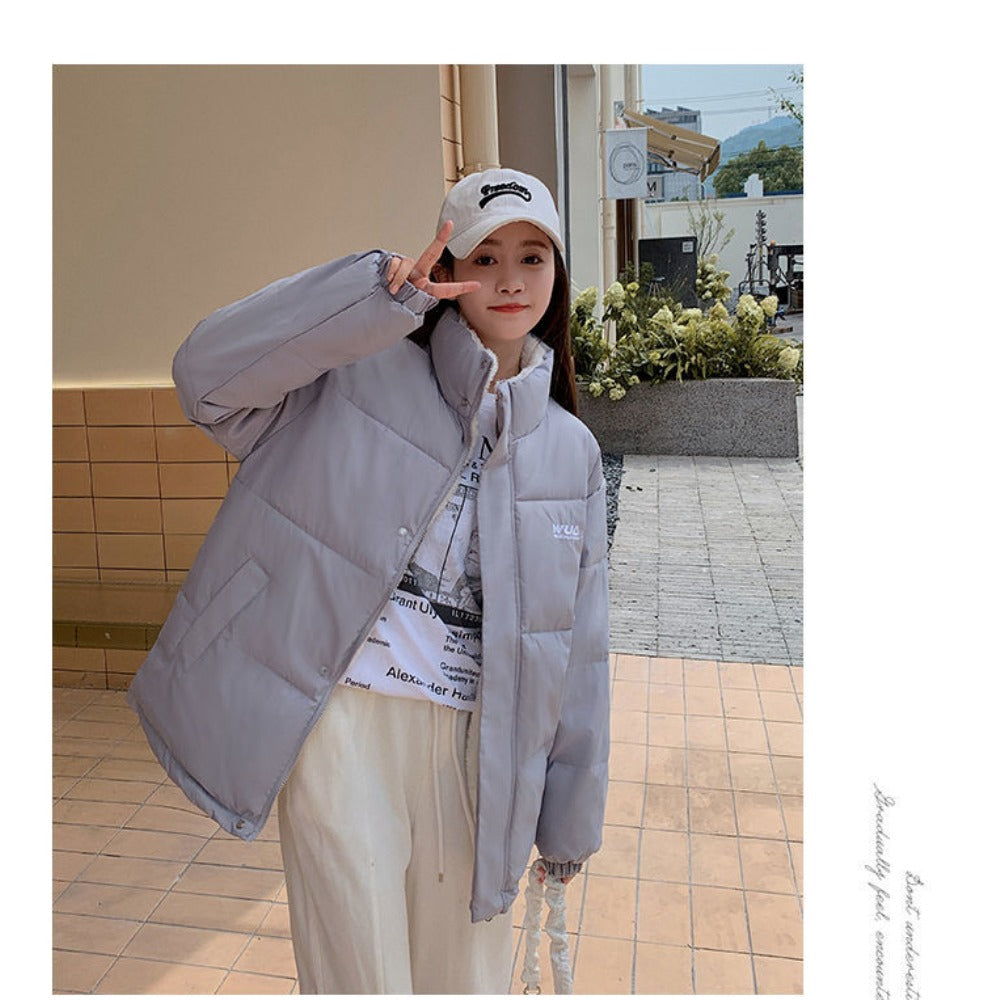 Giacca Piumino Donna Reversibile Due Lati Imbottita