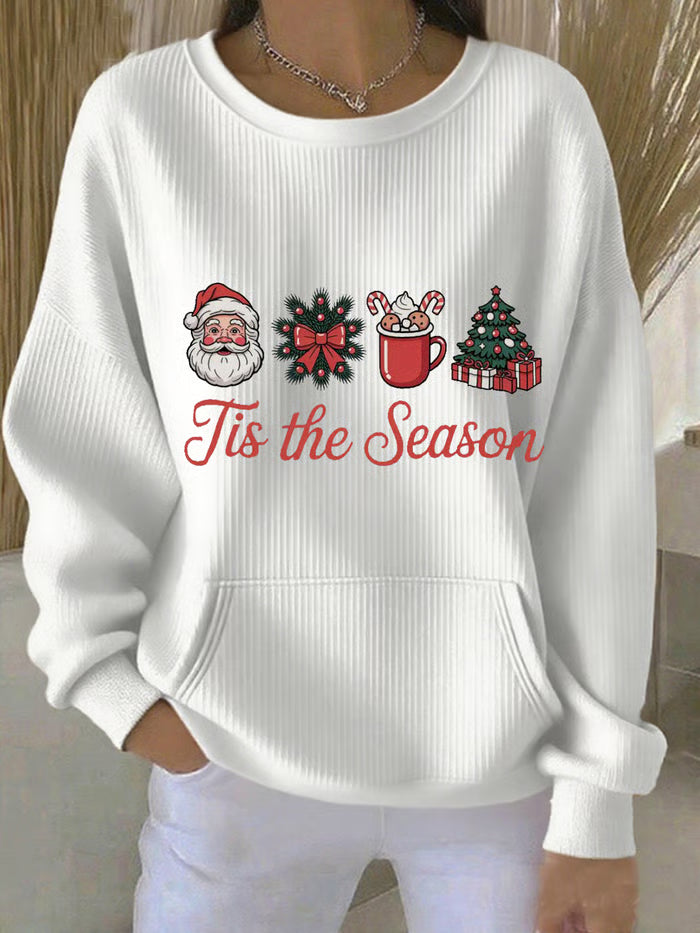 Maglione Donna con Stampa Albero di Natale Girocollo - Brentozzi