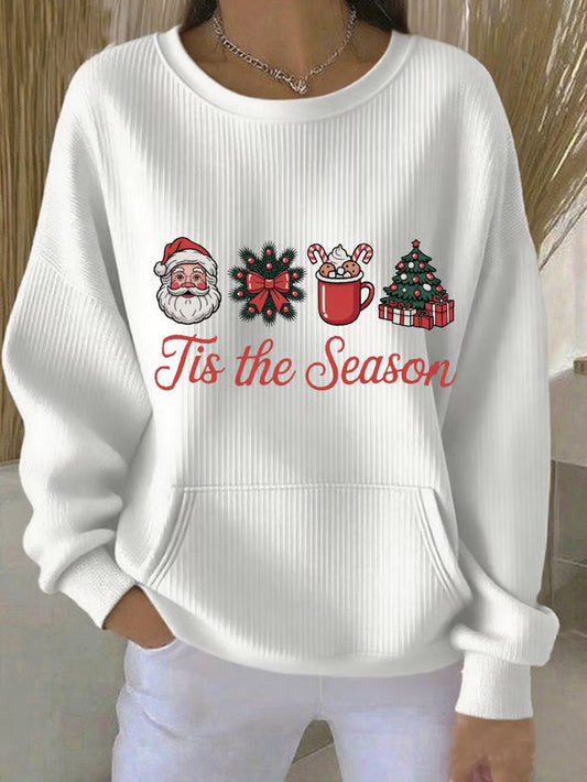 Maglione Donna con Stampa Albero di Natale Girocollo - Brentozzi