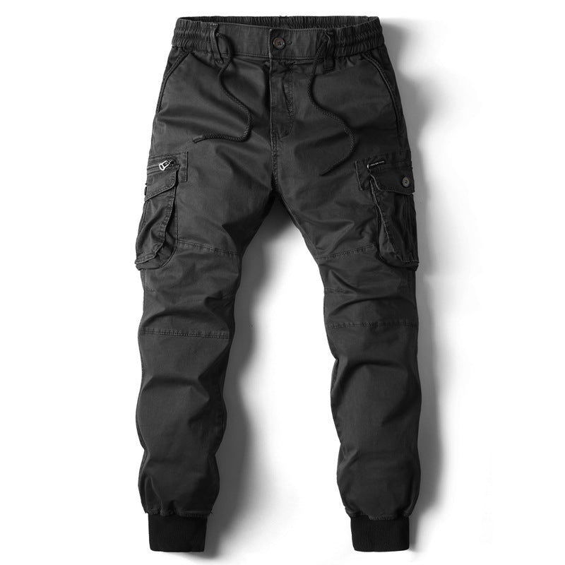 Pantaloni Cargo Uomo Jogging Tessuto Morbido Comodo