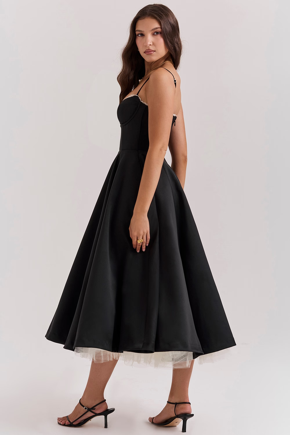 Abito Donna Linea A Gonna e Corsetto Slim