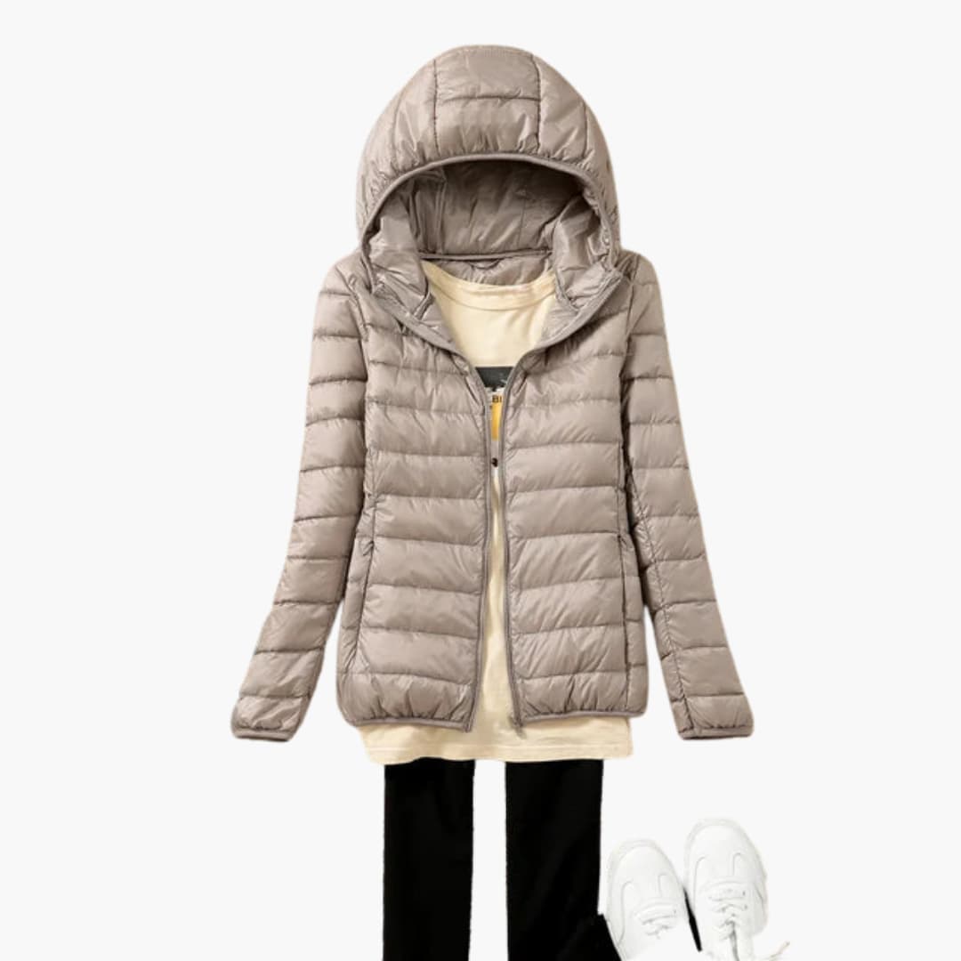 Giacca Donna Ultraleggera Imbottitura Piuma Calda