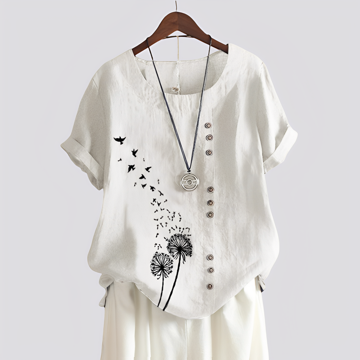 Camicia Donna Manica Corta Vestibilità Comoda