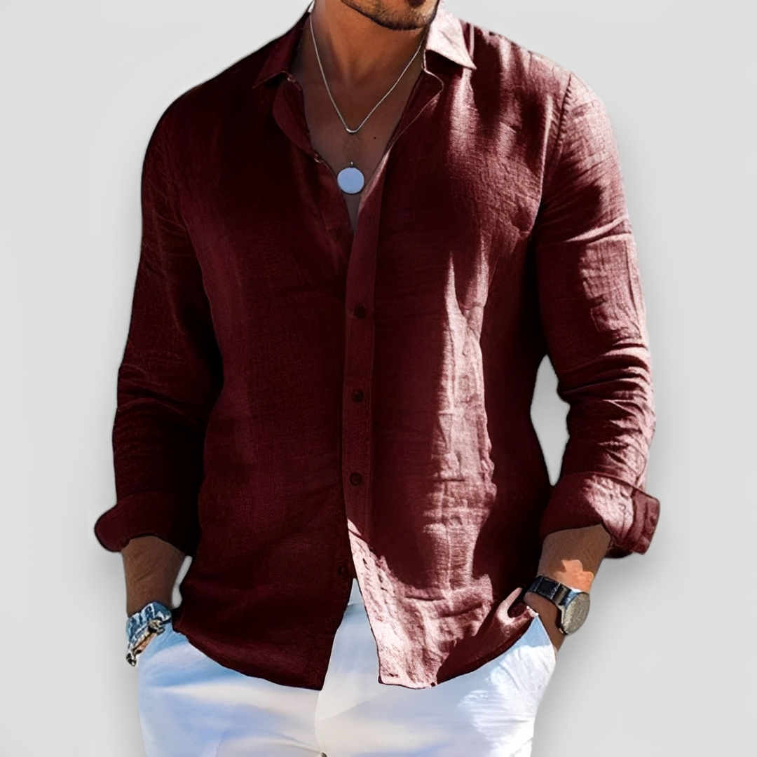 Estivo Uomo Stile Classico Semplice