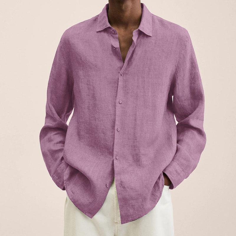 Camicia Uomo Casual Taglio Larga Manica Lunga - Brentozzi