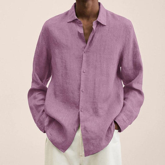 Camicia Uomo Casual Taglio Larga Manica Lunga - Brentozzi