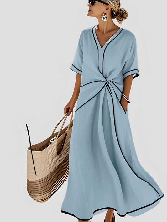 Abito Maxidress Donna Elegante Taglio Morbido - Brentozzi