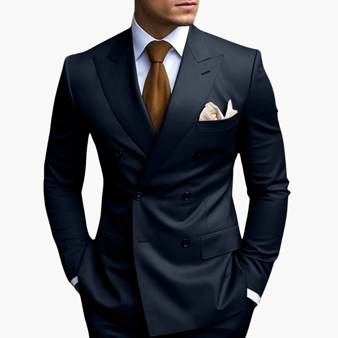 Abito Elegante Uomo Doppiopetto Slim Fit