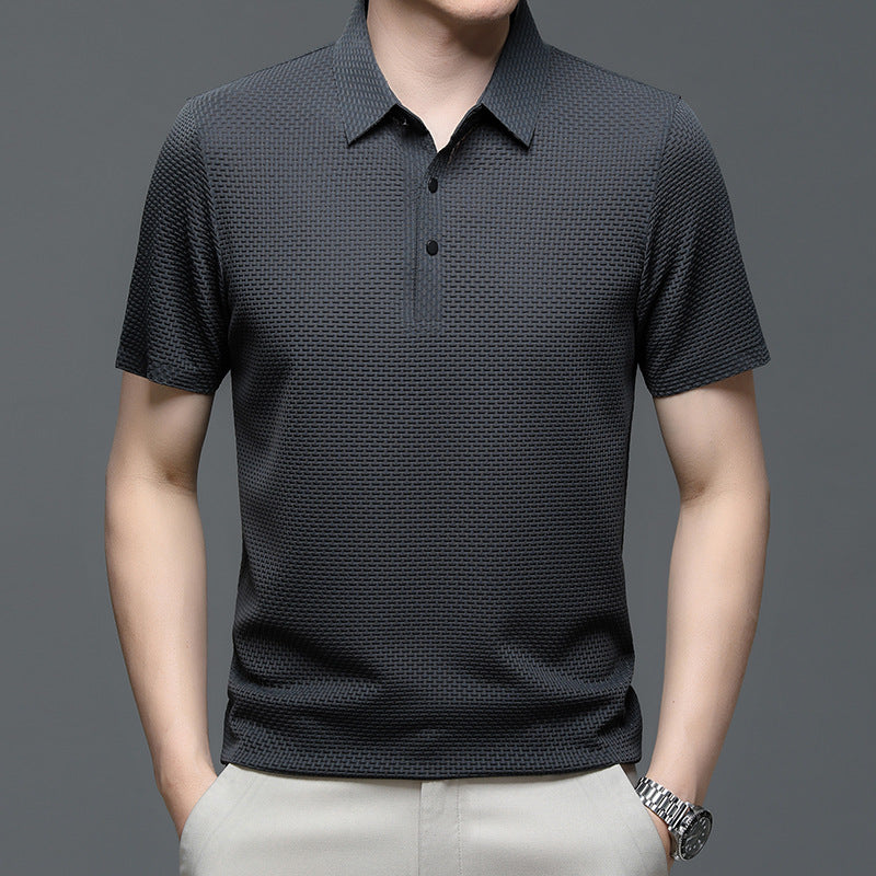 Polo Uomo Senza Cuciture Stile Casual