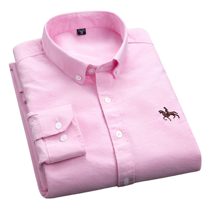 Camicia Uomo Casual Senza Pieghe Manica Lunga