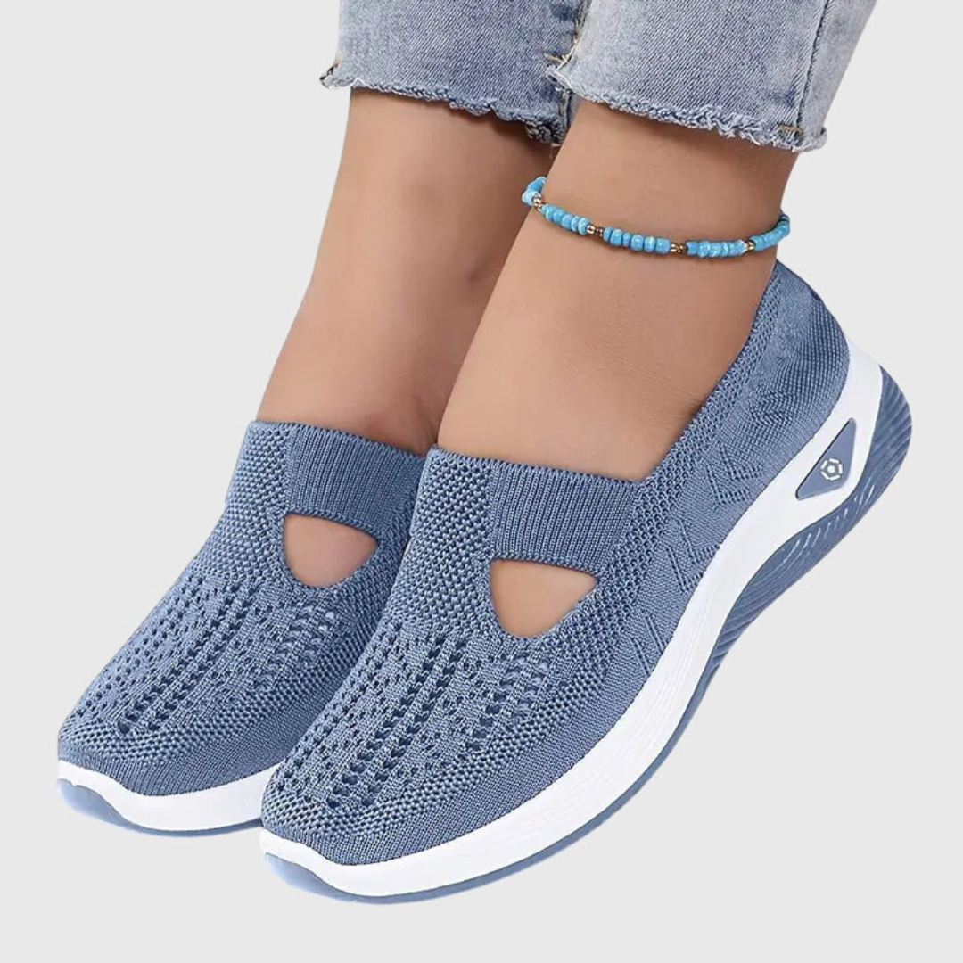 Sneakers Donna Slip-On in Maglia Traspirante