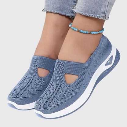 Sneakers Donna Slip-On in Maglia Traspirante