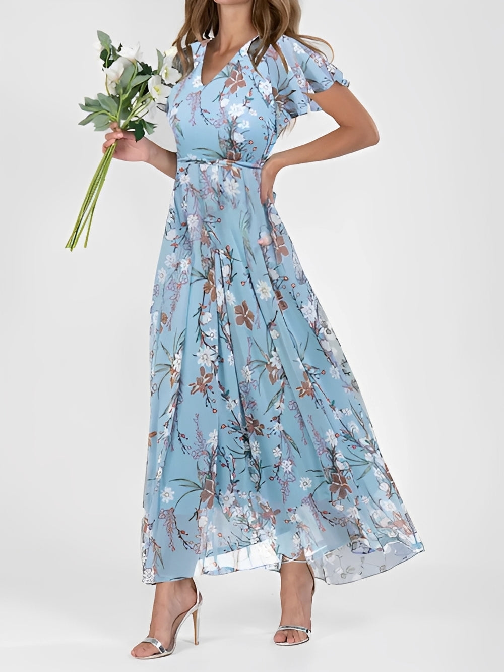 Abito Leggero Donna con Fantasia Floreale