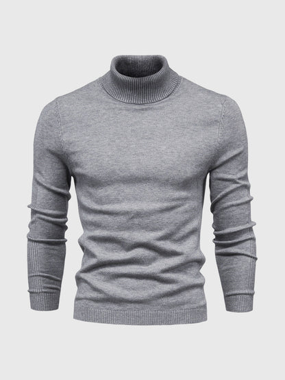 Maglione Uomo in Cotone Morbido Collo Alto Lavabile