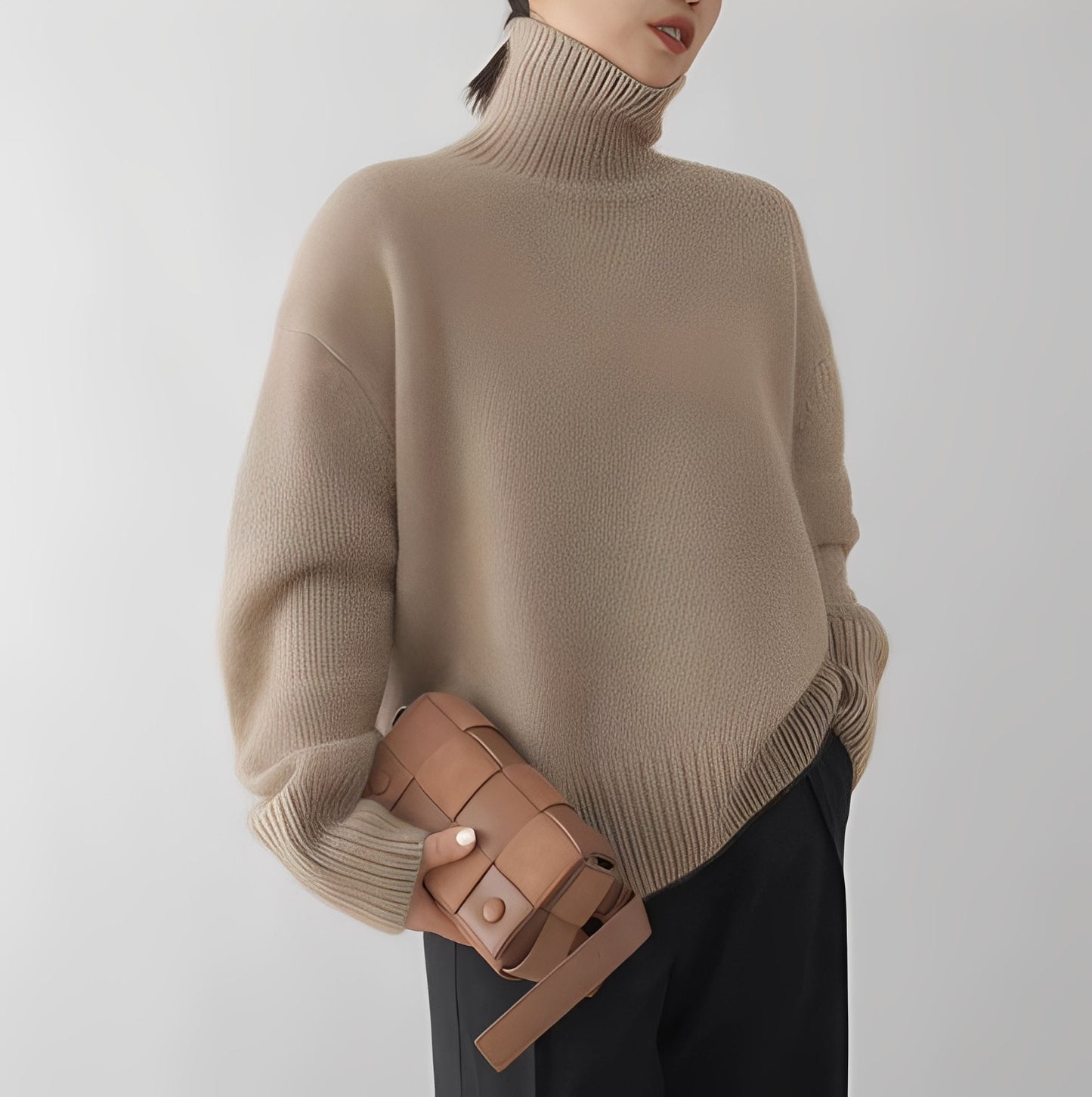 Maglione Donna Dolcevita Stile Classico - Brentozzi