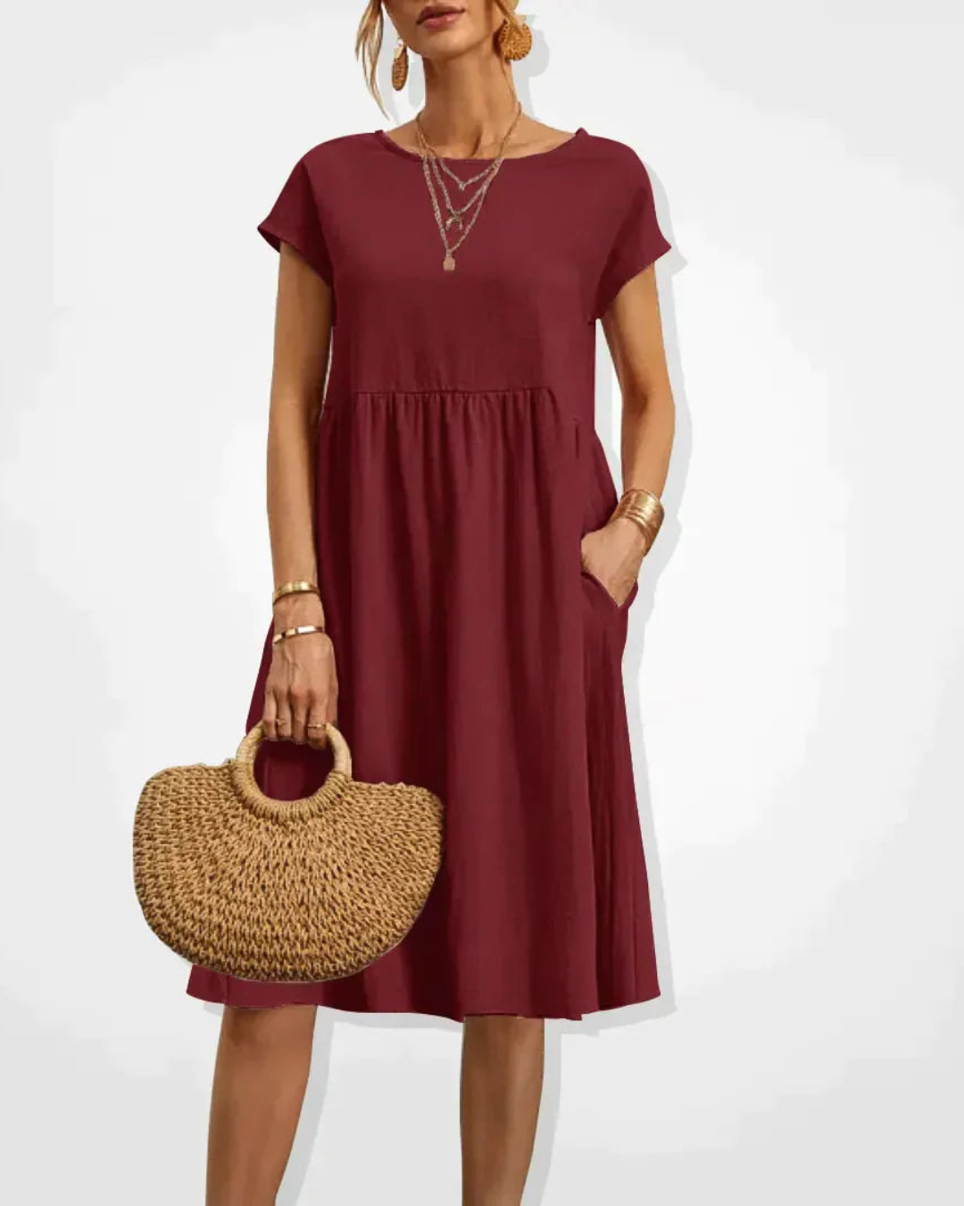 Abito Midi Donna Estivo Stile Italiano