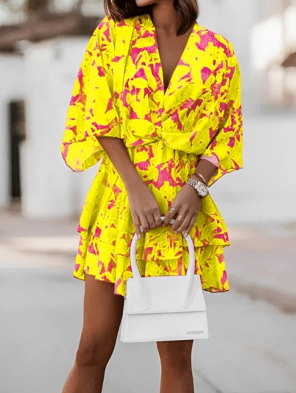 Abito Mini Donna Stile Elegante Vestibilità Comoda