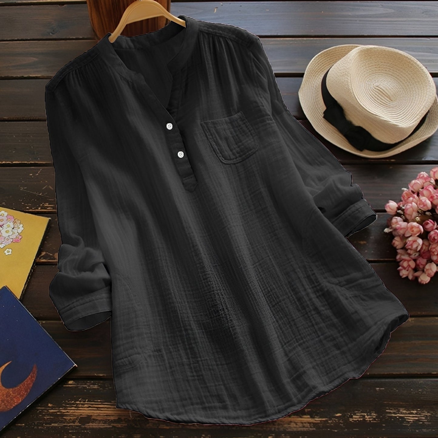 Blusa Donna Casual Comoda Manica Lunga