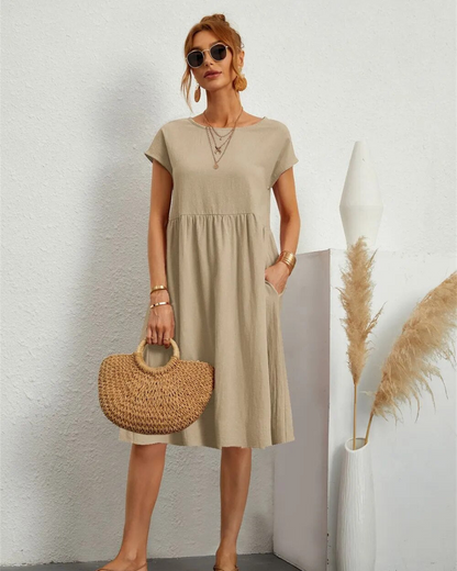 Abito Midi Donna Estivo Spiaggia Leggero - Brentozzi